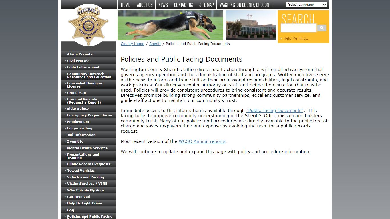 Policies and Public Facing Documents - co.washington.or.us